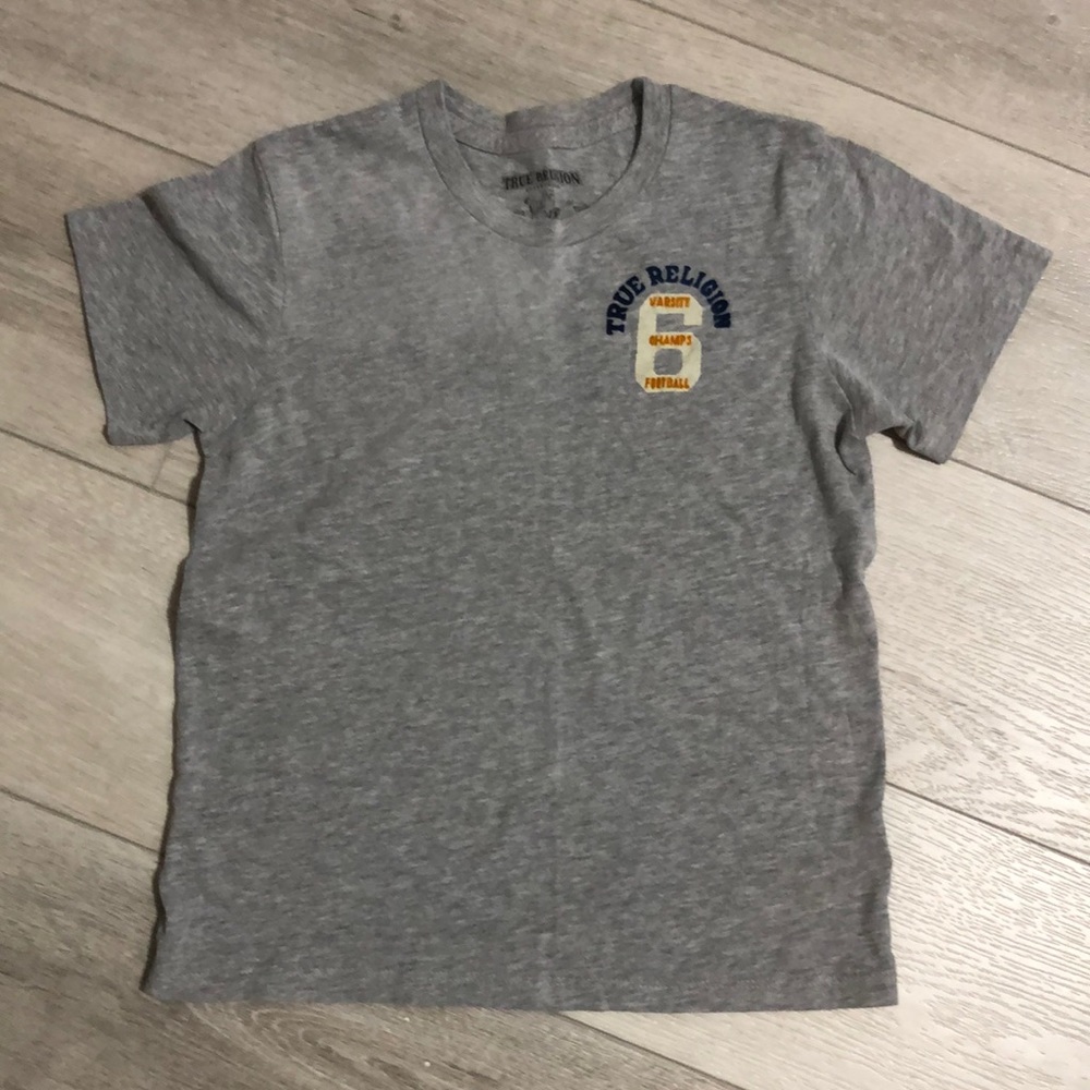 True Religion, boys large tee. Made in USA .